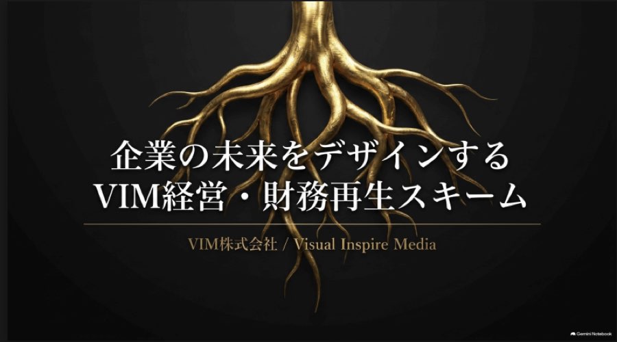 企業の未来をデザインする VIM経営・財務再生スキーム