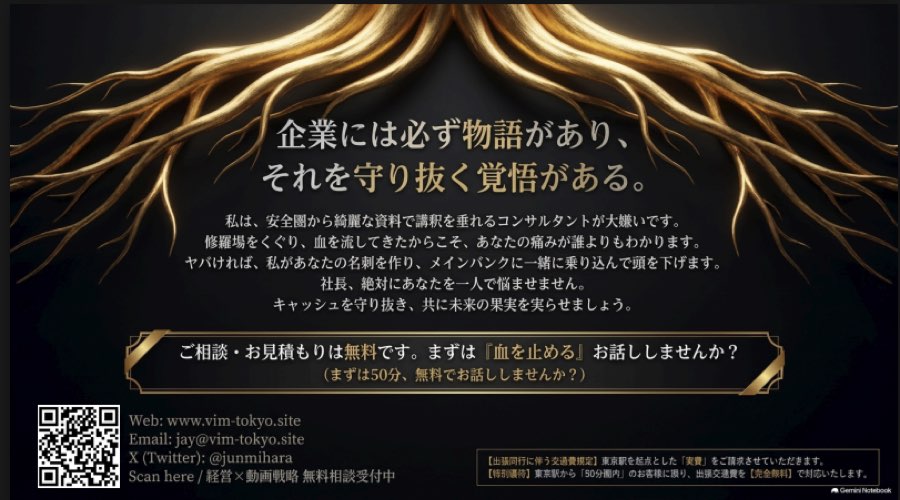 企業には必ず物語があり、それを守り抜く覚悟がある